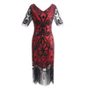 Robe Année 20 Dentelle Rouge
