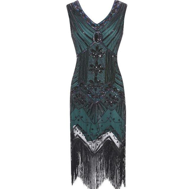 Robe Vintage Années 20 Vert Rétro