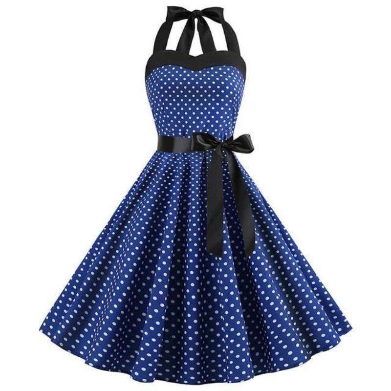 Robe Vintage Bleu Robes Vintage