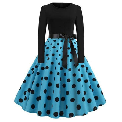 Robe Vintage Bleu Ciel