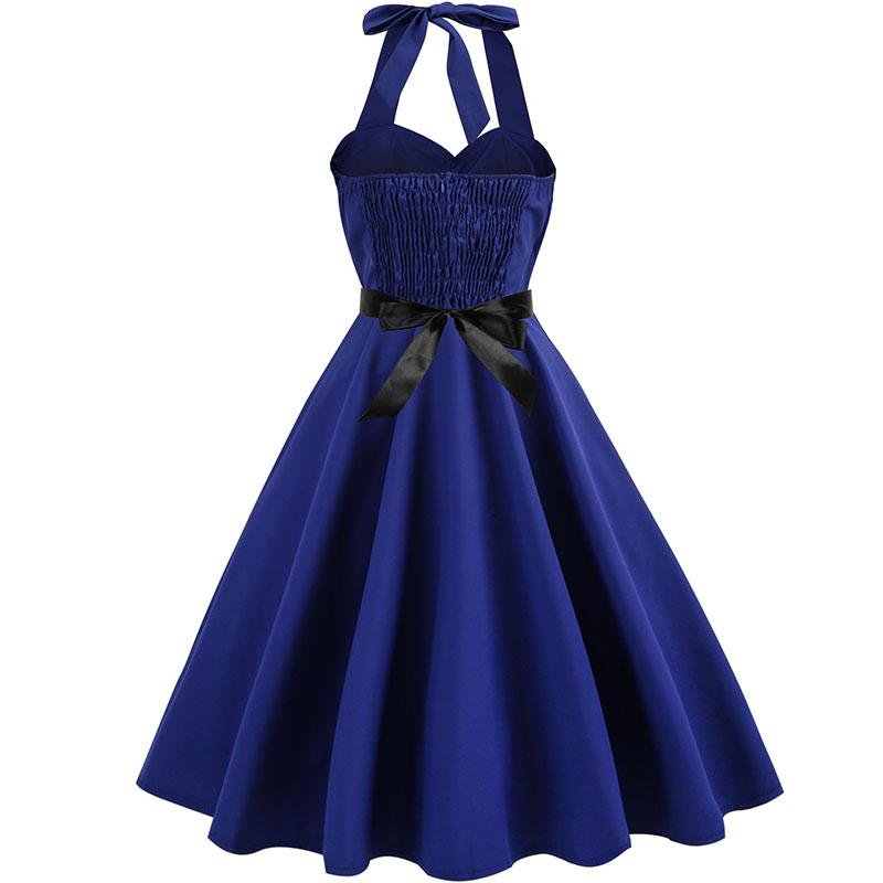 Robe Vintage Bleu Marine