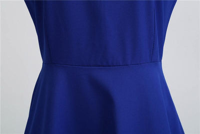 Robe Vintage Dentelle Bleu