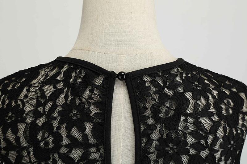 Robe Vintage Dentelle Noir