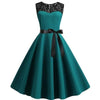 Robe Vintage Dentelle Vert
