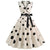 Robe Année 50 Noire et Blanche