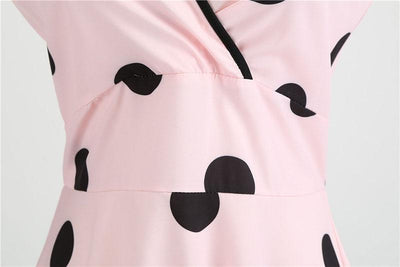 Robe Année 50 Col en V