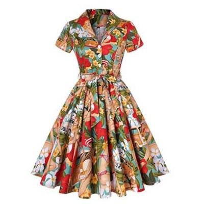 Robe Vintage Grande Taille 60s Pin up