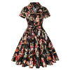Robe Vintage Grande Taille 60s Pinup noire