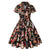 Robe Vintage Grande Taille 60s Pinup noire