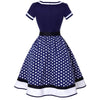 Robe des Années 60 Bleu