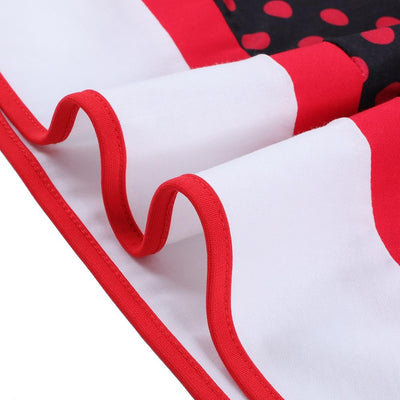Robe Vintage Grande Taille V Rouge