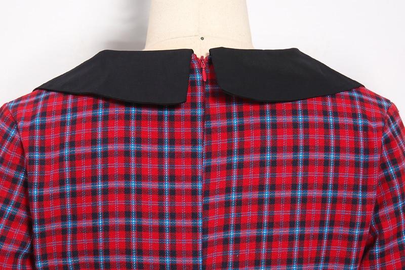 Robe Vintage Hiver Rouge