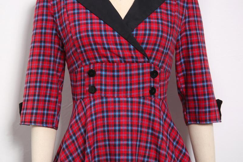 Robe Vintage Hiver Rouge