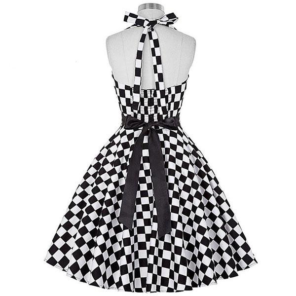 Robe Vintage Noir et Blanc