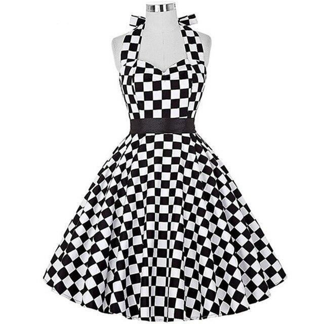 Robe Vintage Noir et Blanc