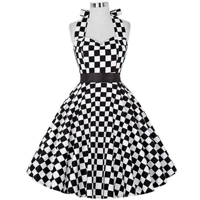 Robe Vintage Noir et Blanc