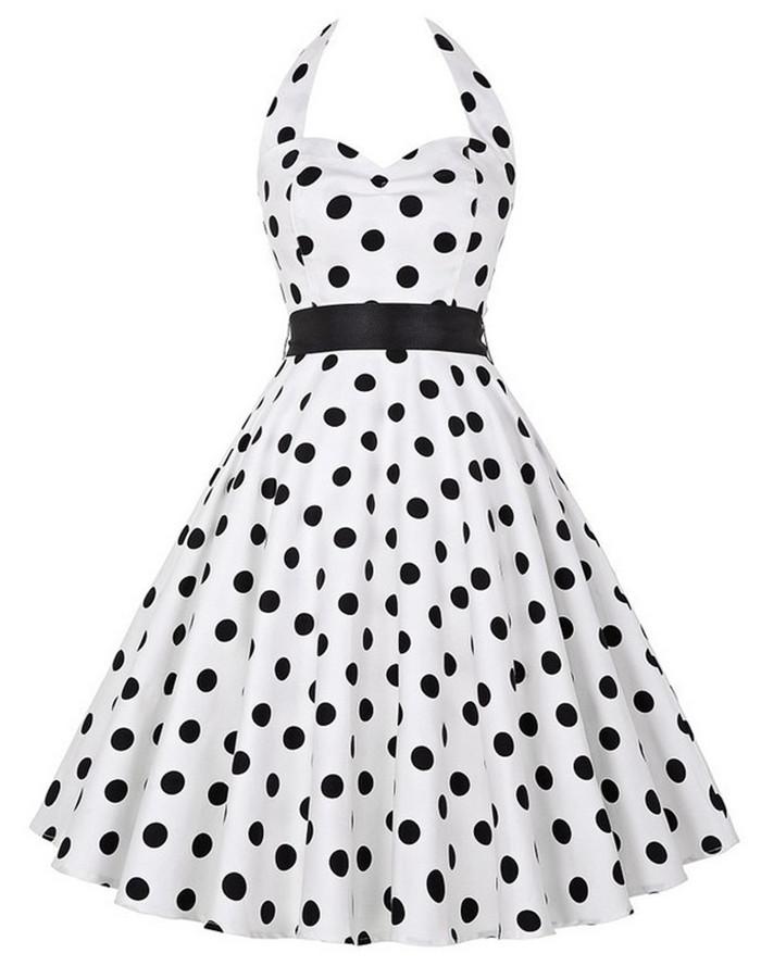 Robe Vintage Noire et Blanche