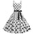 Robe Vintage Rockabilly Blanc Pois
