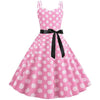 Robe Vintage Rockabilly Rose Pois
