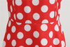 Robe Vintage Rockabilly Rouge Pois Blancs