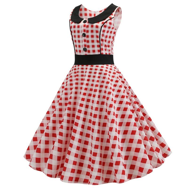 Robe Vintage Rouge et Blanche
