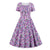 Robe Violette Vintage Année 50