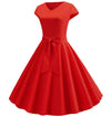 Robe Vintage Romantique Rouge