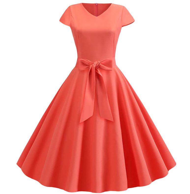 Robe Pin Up Année 50 Rose