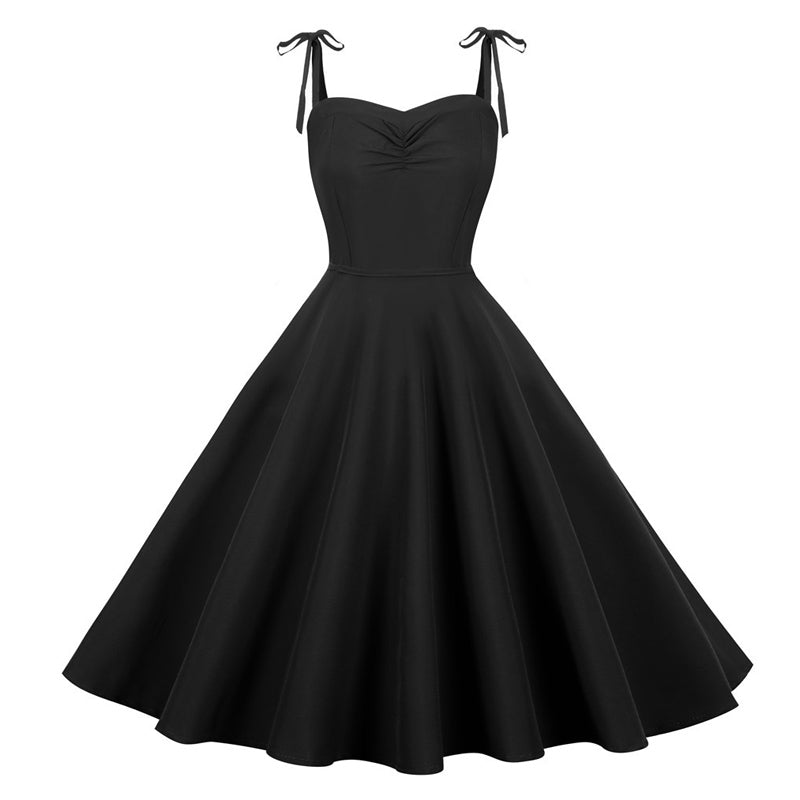 Robe Vintage Grande Taille Sexy Chic Noir