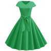 Robe Année 60 Vintage Verte