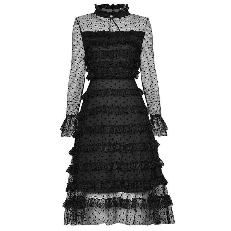 Vintage Robe Année 40 Noire