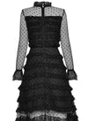 Vintage Robe Année 40 Noire