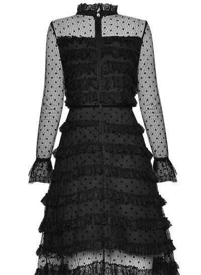 Vintage Robe Année 40 Noire