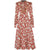 Vintage Robe Fleurie Année 40 Rouge